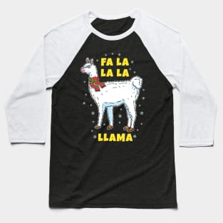 Fa La La Llama Lovers Christmas Baseball T-Shirt